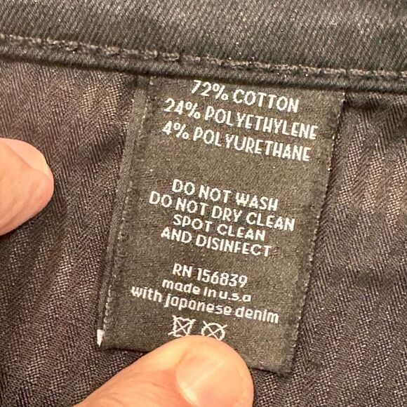 Monfrere Grant Skinny Grayson ATO Silver Metallic finish Pants. Size 38 - Picture 8 of 9